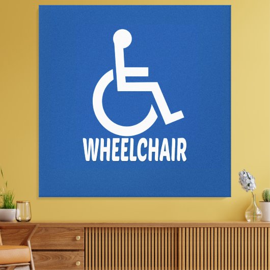Rollstuhl Leinwanddruck (Insitu (Wohnzimmer))