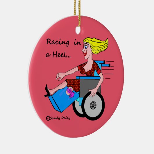 Rollstuhl-Mädchen in der Keramikornament (Rechts)