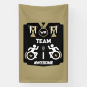 Rollstuhl Murderball Sportswear Banner (Vertikal)