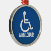 Rollstuhl Ornament Aus Metall (Rechts)