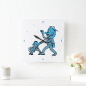 Rollstuhl Quadratische Wanduhr (Zuhause)