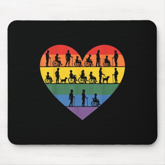 Rollstuhl, Quadriplegiker, Paraplegiker, Behinderu Mousepad (Vorne)