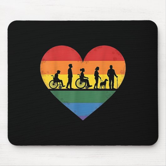 Rollstuhl, Quadriplegiker, Paraplegiker, Behinderu Mousepad (Vorne)