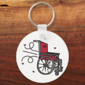 Rollstuhl Schlüsselanhänger (Vorderseite)