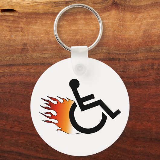 Rollstuhl Schlüsselanhänger (Vorderseite)