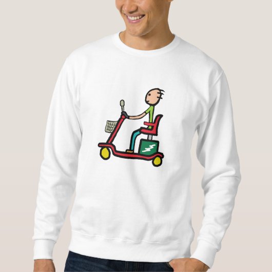 Rollstuhl-Scooter Sweatshirt (Vorderseite)