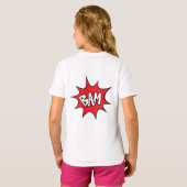 Rollstuhl Superhero Girl 💥 Flying Hero Birthday T-Shirt (Schwarz voll)