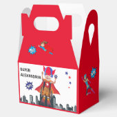 Rollstuhl Superhero Girl Flying Hero Geburtstag Geschenkschachtel (Geöffnet)