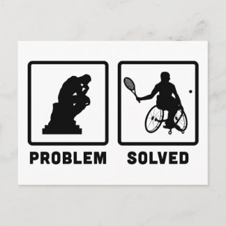 Rollstuhl-Tennis Postkarte