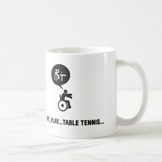 Rollstuhl-Tischtennis Kaffeetasse (Rechts)
