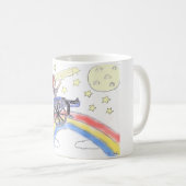 Rollstuhl-Träume - über dem Regenbogen Kaffeetasse (VorderseiteRechts)