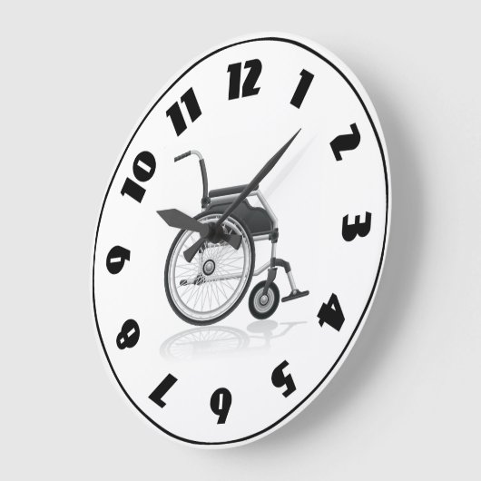 Rollstuhl-Uhr Große Wanduhr (Winkel)