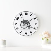 Rollstuhl-Uhr Große Wanduhr (Zuhause)