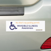 Rollstuhl-unsichtbare Krankheit Autoaufkleber (Auf Auto)