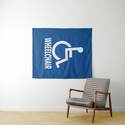 Rollstuhl Wandteppich (Beispiel (Horizontal))