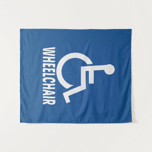 Rollstuhl Wandteppich (Vorderseite (Horizontal))