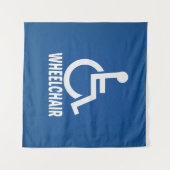 Rollstuhl Wandteppich (Vorderseite (Horizontal))