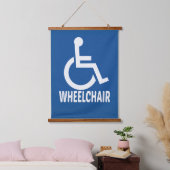 Rollstuhl Wandteppich Mit Holzrahmen (Schlafzimmer)