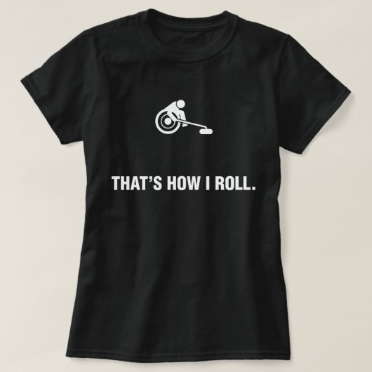 Rollstuhl-Winden T-Shirt (Design vorne)