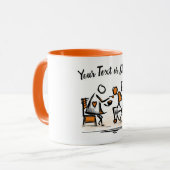 Rollstuhl. Zuhause. Krankenpfleger Tasse (Vorderseite Links)