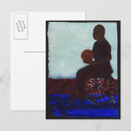 Rollstuhlbasketball 2011 postkarte (Vorne/Hinten)