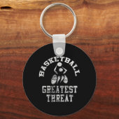 Rollstuhlbasketball Beste Bedrohung Schlüsselanhänger (Vorderseite)