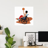 Rollstuhlbasketball Poster (Heimbüro)