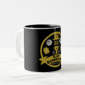 Rollstuhlbasketballspieler Zweifarbige Tasse (Vorderseite Links)