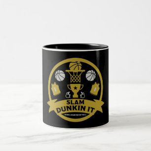 Rollstuhlbasketballspieler Zweifarbige Tasse