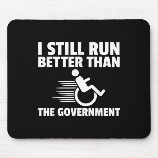 Rollstuhlbehinderung Gaben Funny Handicap Mousepad (Vorne)