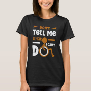 Rollstuhlblindamputiertenbewusstsein Amputationsun T-Shirt