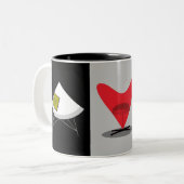 Rollstühle Zweifarbige Tasse (Vorderseite Links)