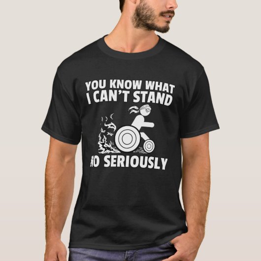 Rollstuhleinschränkung Behinderung T-Shirt (Vorderseite)