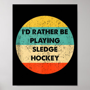 Rollstuhleishockey-Shirts _ Rollstuhleishockey ärm Poster