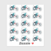 Rollstuhlfahren Aufkleber (Blatt)