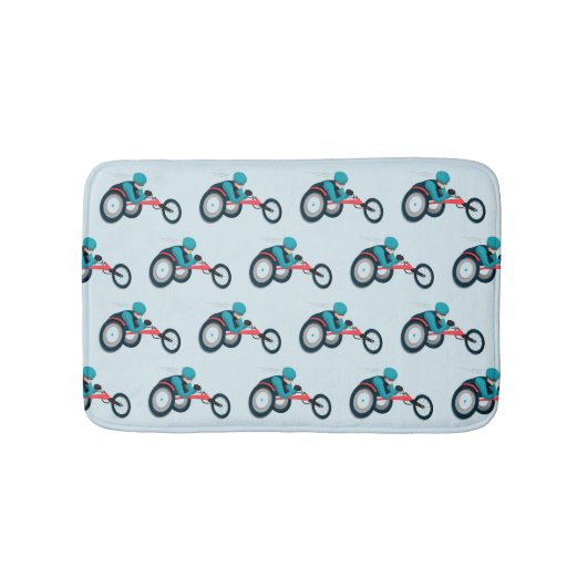 Rollstuhlfahren Badematte (Vorderseite)