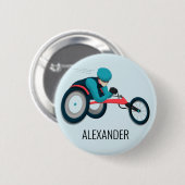 Rollstuhlfahren Button (Vorne & Hinten)