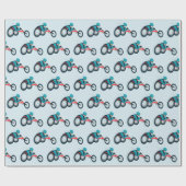 Rollstuhlfahren Geschenkpapier (Flach)