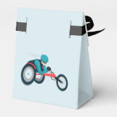 Rollstuhlfahren Geschenkschachtel (Rückseite)