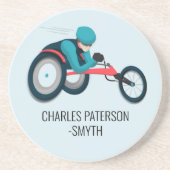 Rollstuhlfahren Getränkeuntersetzer (Vorne)