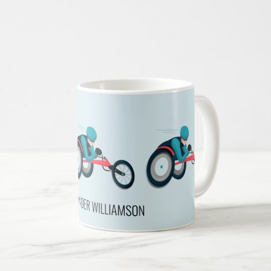 Rollstuhlfahren Kaffeetasse (VorderseiteRechts)