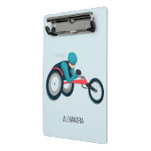 Rollstuhlfahren Mini Klemmbrett (Gewinkelt2)