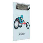 Rollstuhlfahren Mini Klemmbrett (Schrägansicht)