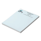 Rollstuhlfahren Notizblock (Rotiert)