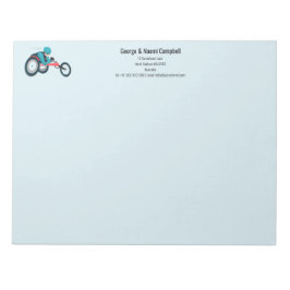 Rollstuhlfahren Notizblock