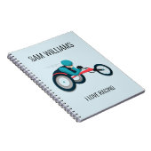 Rollstuhlfahren Notizblock (Rechte Seite)