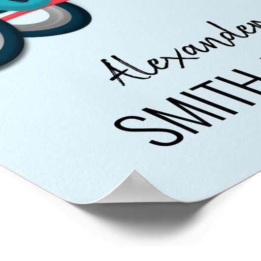 Rollstuhlfahren Poster (Ecke)