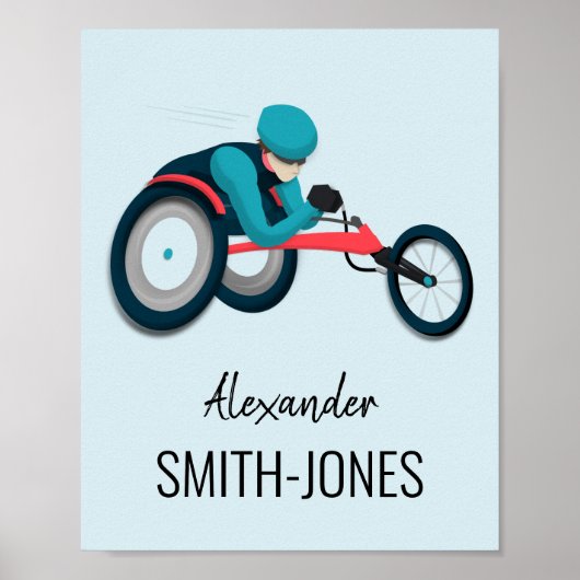 Rollstuhlfahren Poster (Vorne)