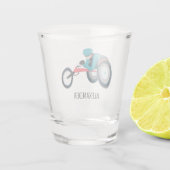 Rollstuhlfahren Schnapsglas (Rückseite)