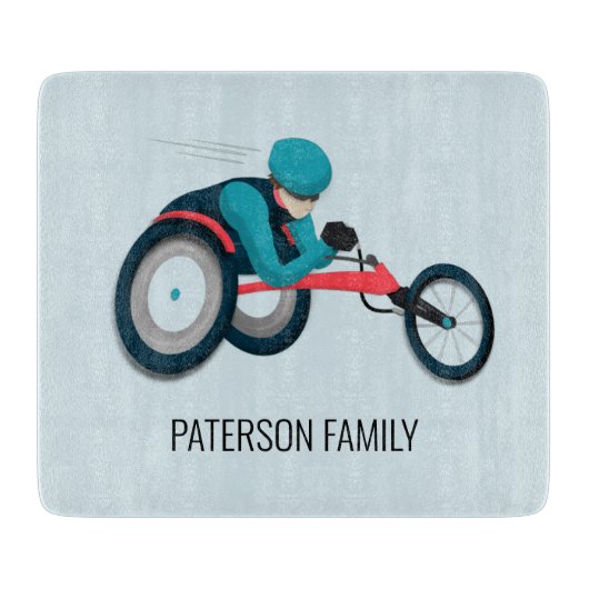 Rollstuhlfahren Schneidebrett (Vorderseite)